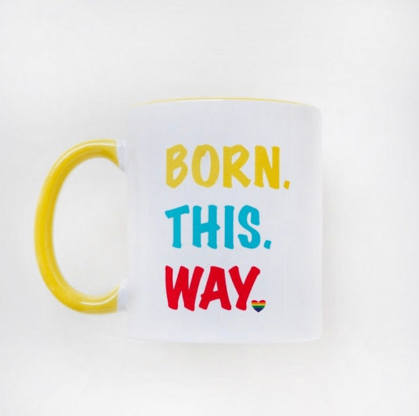 "Born this way" Rainbow Mug